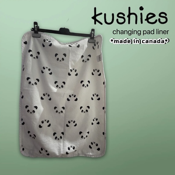 🇨🇦👍*GUC* KUSHIES Baby Portable Panda Waterproof Changing Pad Liners ‼️read - Picture 1 of 10